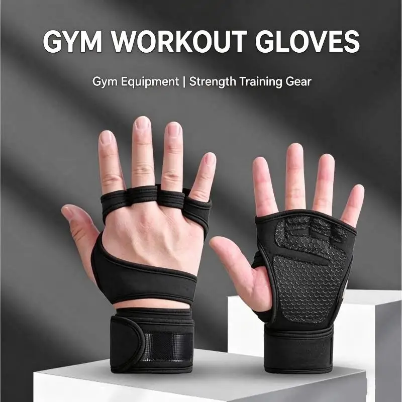 Training Sport Gloves For Men Women Workout Gloves Fitness Body Building Weightlifting Gym Hand Wrist Palm Protector Gloves