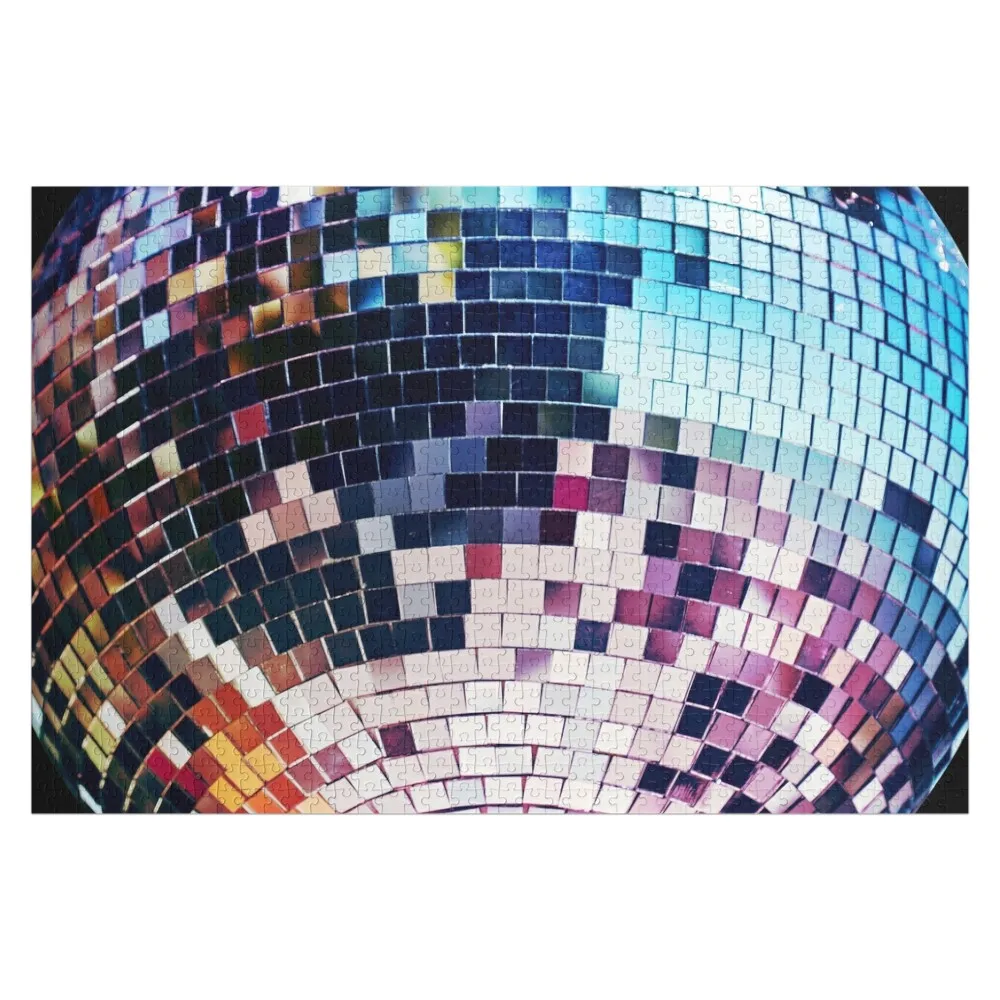 

Disco Ball - Mirrorball Colorful Jigsaw Puzzle Custom Name Wood Personalised Jigsaw Puzzle