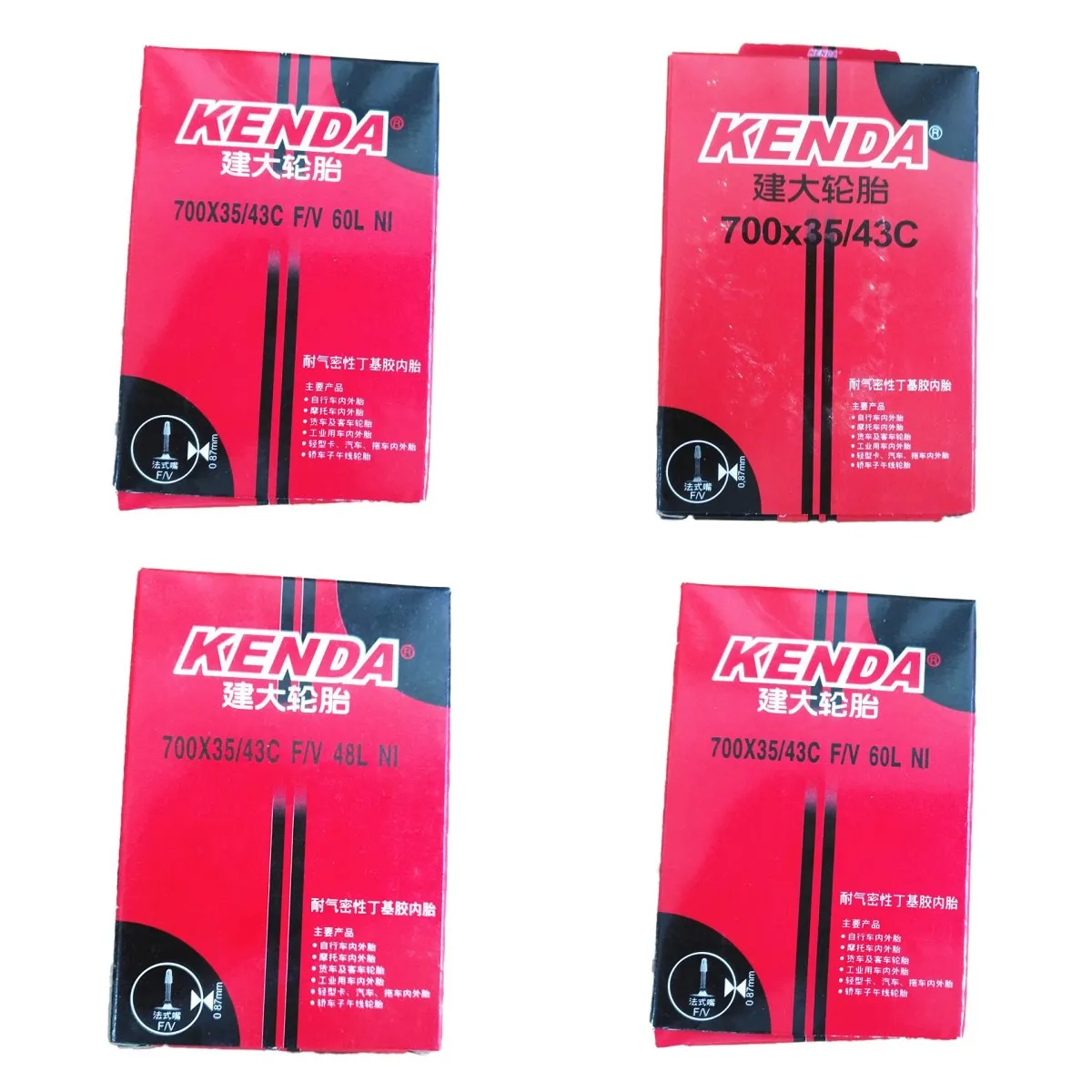 Kenda Road Bike  Tube 700x35/43c Bicycle Tube Bicycle Parts 1pcs