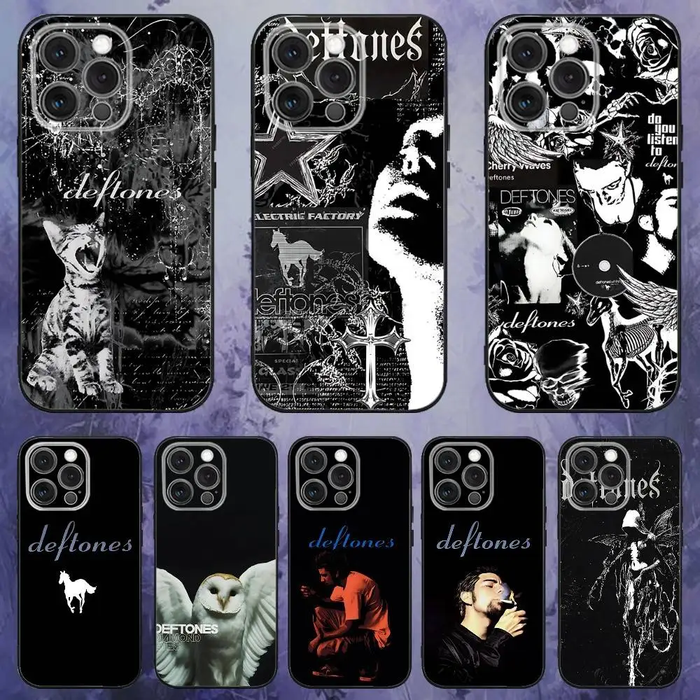 

Band D-Deftones Phone Case For iPhone 17,16,15,14,13,12,Pro,Max,Plus,E,SE4,Air,Mini Black Soft Box