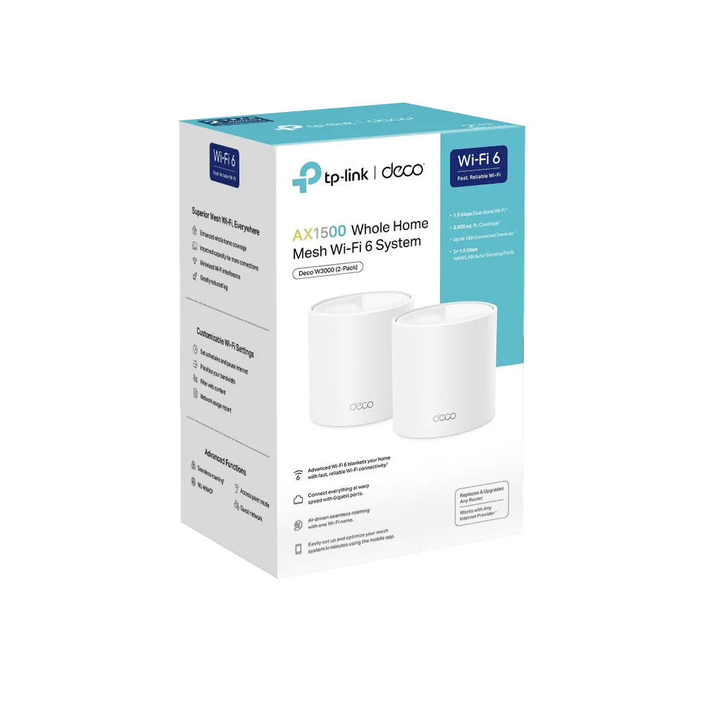 TP-Link AX1500 W-Fi 6 sistema di Router a rete domestica con trasmissione AI a doppia banda