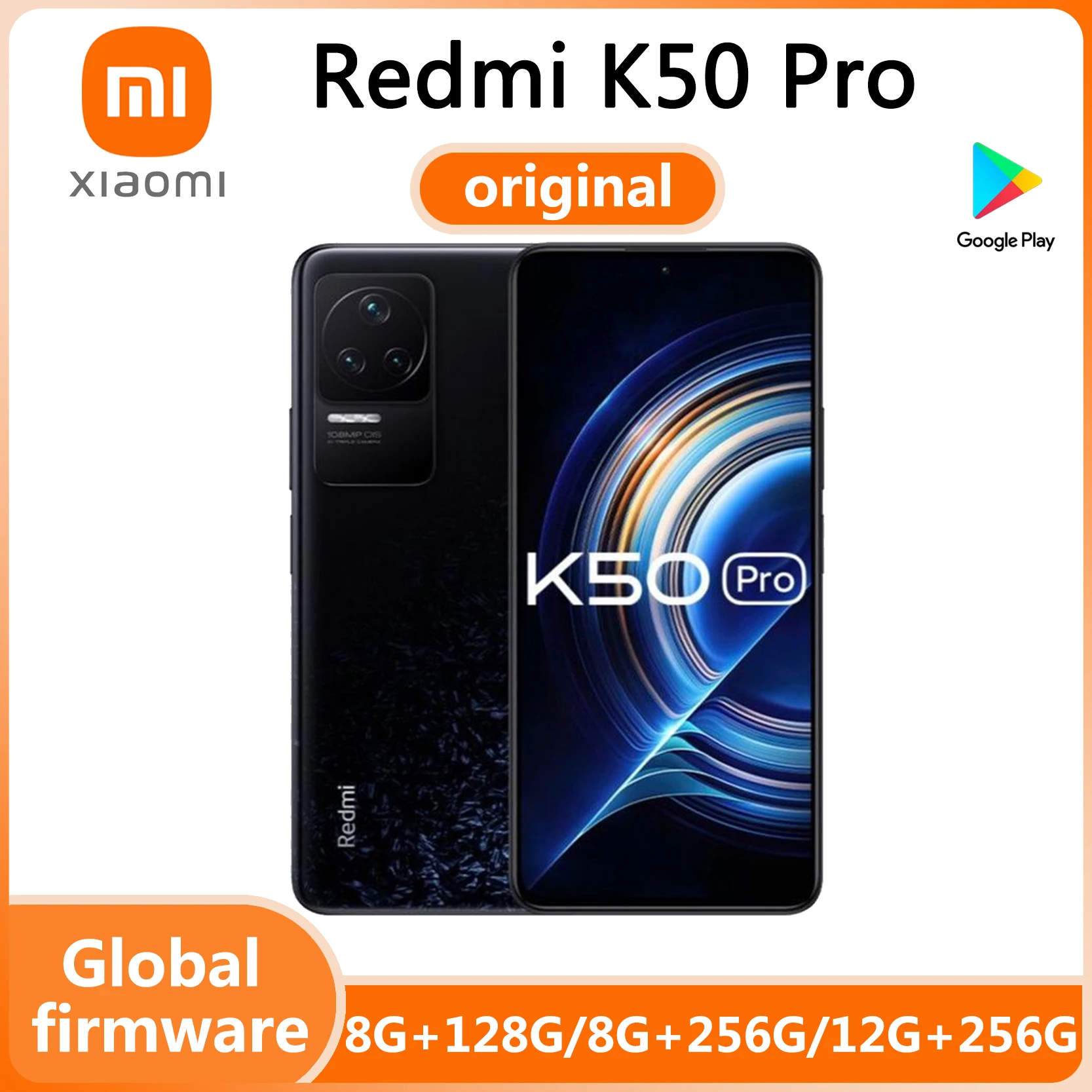 Xiaomi Redmi K50 Pro 5G Smartphone Global Rom Chinese Rom MTK Dimensity 9000 Octa Core 6.67; 120W Fast Charging 5000mAh