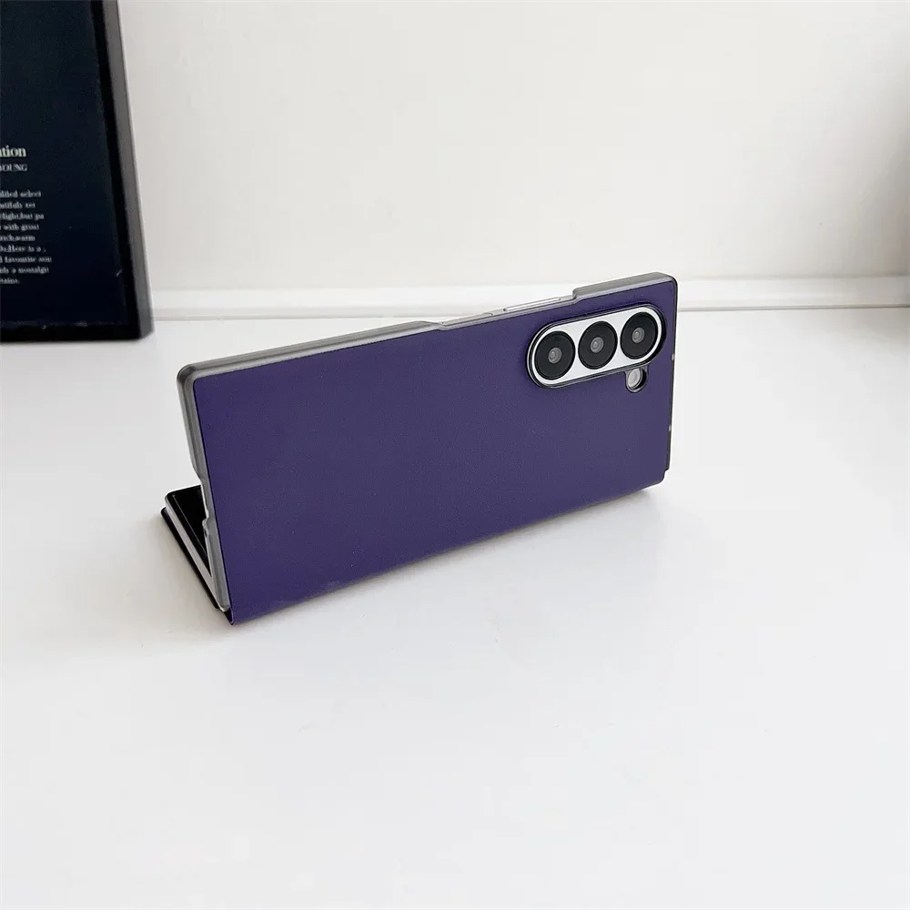 Leather Magnetic Phone Cases For Samsung Galaxy Z Fold6 Case All-Inclusive Fall prevention ZFold6 Protective Cover Cross-border