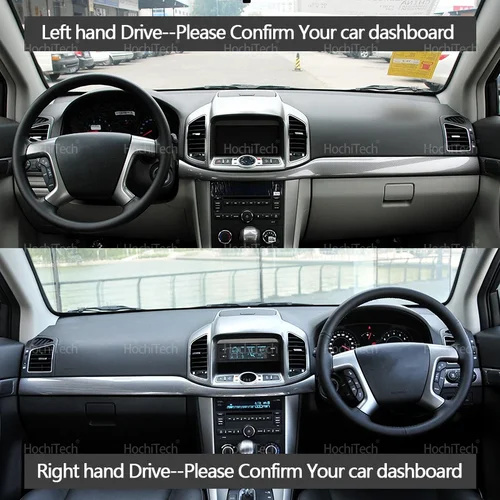 Imagen 2 del producto Cubierta de tablero almohadilla protectora para Chevrolet Captiva 2006-2018 accesorios de coche tablero parasol anto-uv accesorios de alfombra