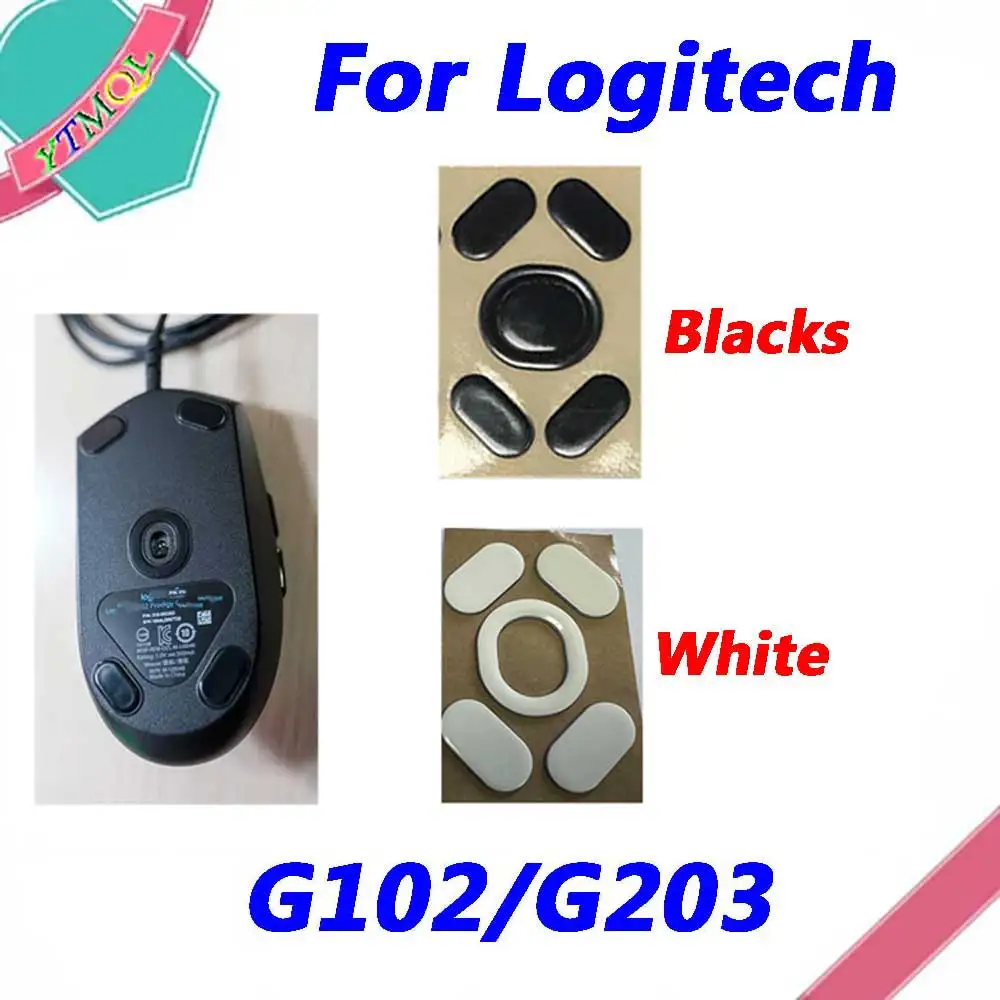 Heißer Verkauf 1 Satz Maus Füße Skates Pads für Logitech G102/G203 drahtlose Maus weiß schwarz Anti-Rutsch-Aufkleber Ersatz anschluss