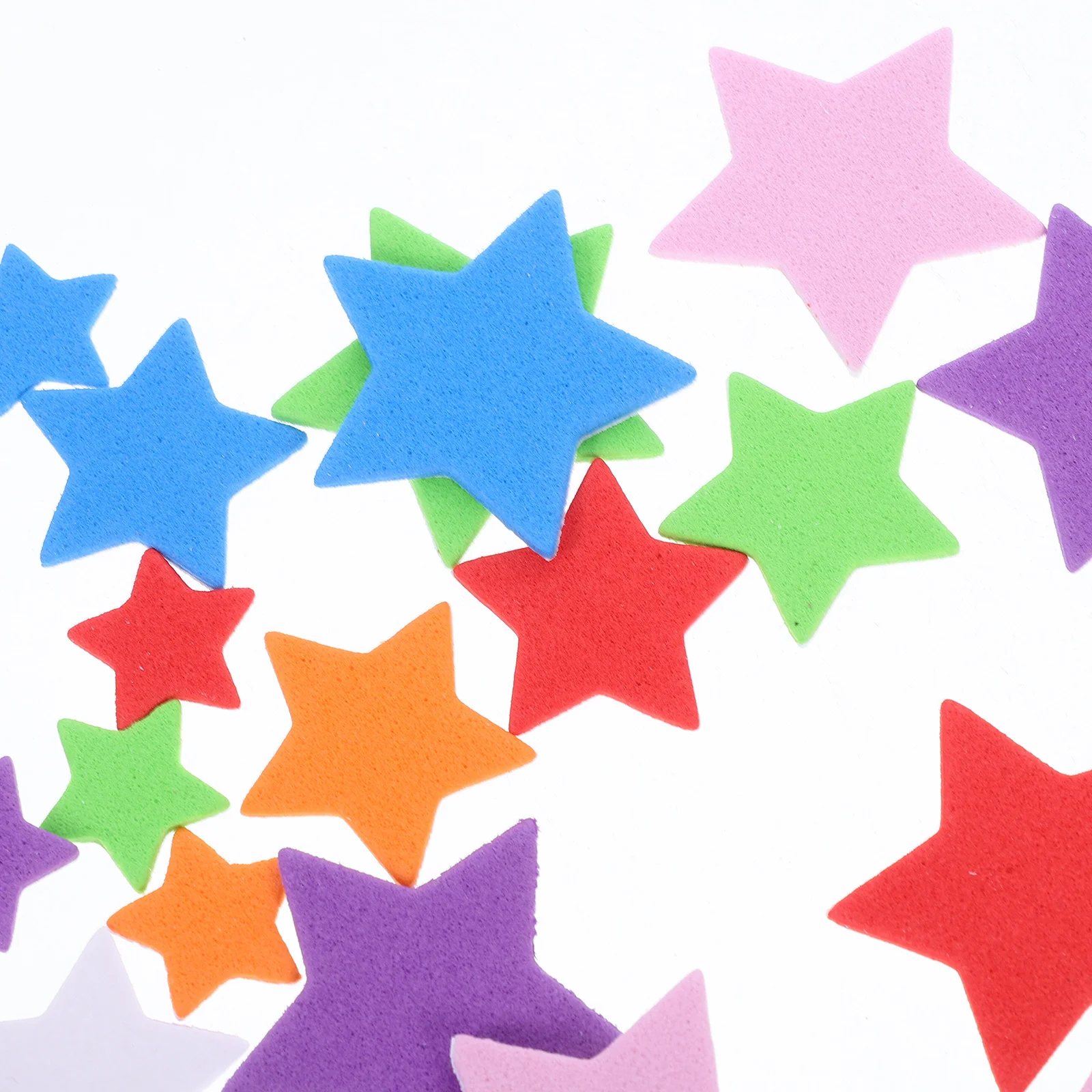 ملصقات على شكل نجمة إسفنجية من إيفا ملونة ذاتية اللصق للتعرف على شكل ألوان القصاصات اليدوية في الفصول الدراسية