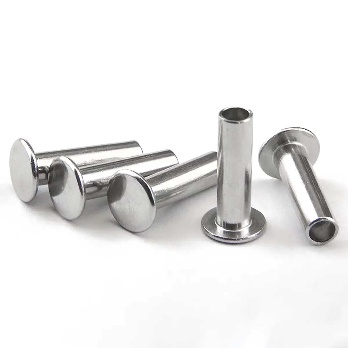 304 Stainless Steel Flat Head Semi Hollow Rivet / Flat Round Head Semi Hollow Rivet  M2M2.5M3M4