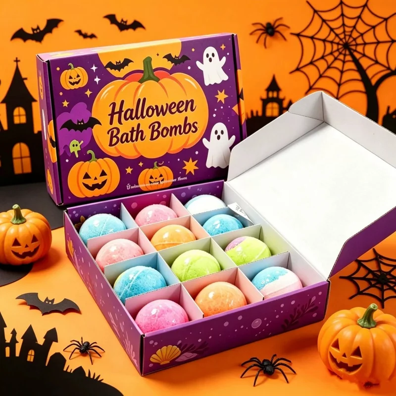 

12pcs 60g Kids Bath Bombs with Hidden Toy Bubble Fizzy Ball Safe Bath Spa Toy for Children Daily Bathing
