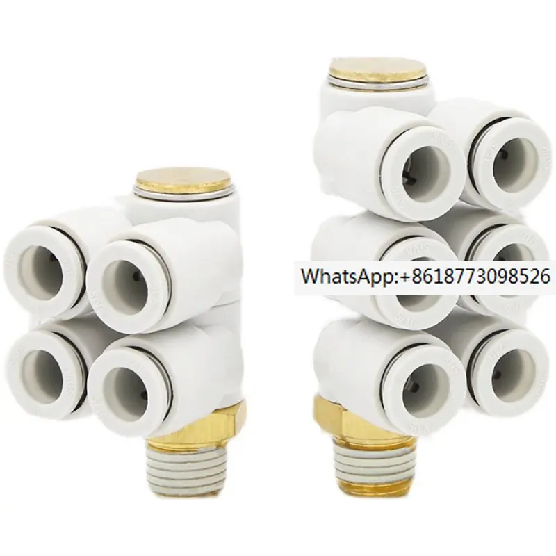 

Pneumatic air pipe joint KQ2ZT6-02S universal 6-way multi way KQ2ZD rotary joint 4-01S 8-03S