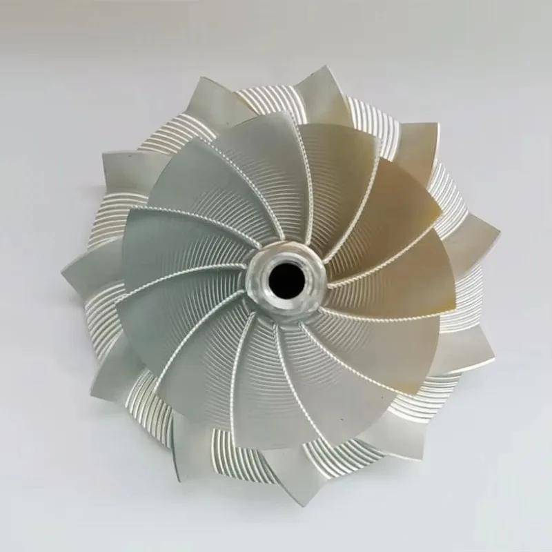 HX40 60.00/85.00 مللي متر 11 + 0 شفرات نقطة طحن عالية الأداء الشاحن التربيني طحن/الألومنيوم 2618/عجلة ضاغط البليت