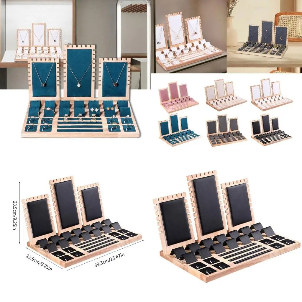

652F Minimalist Jewelry Tray Durable Earrings Necklaces Bracelets Holder Multi Layered Accessories Display Shelf