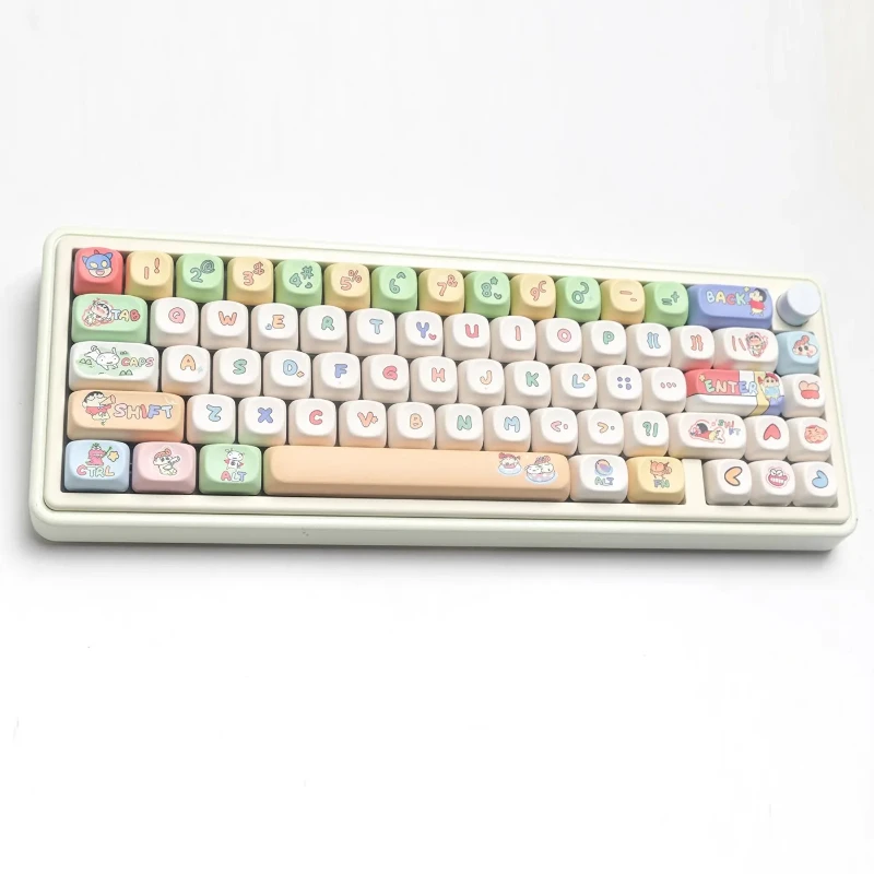 

Crayon Shin-chan MOA Keycap Cute Cartoon Style Mechanical Keycap Five-sided Sublimation Craft Kawaii Keyboard Accessories Gifts