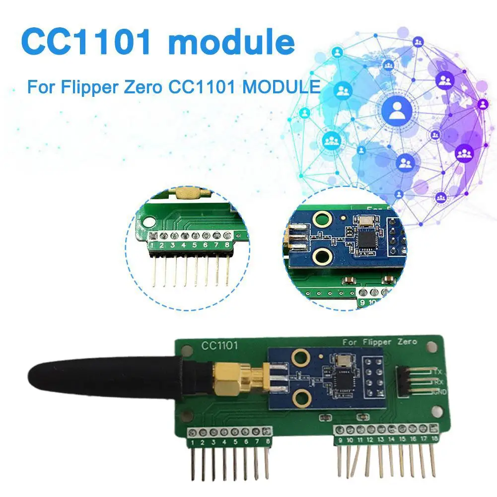 Новинка для Flipper Zero WiFi CC1101 SubGhz 433 МГц макетная плата GPIO модуль мыши Фото №5
