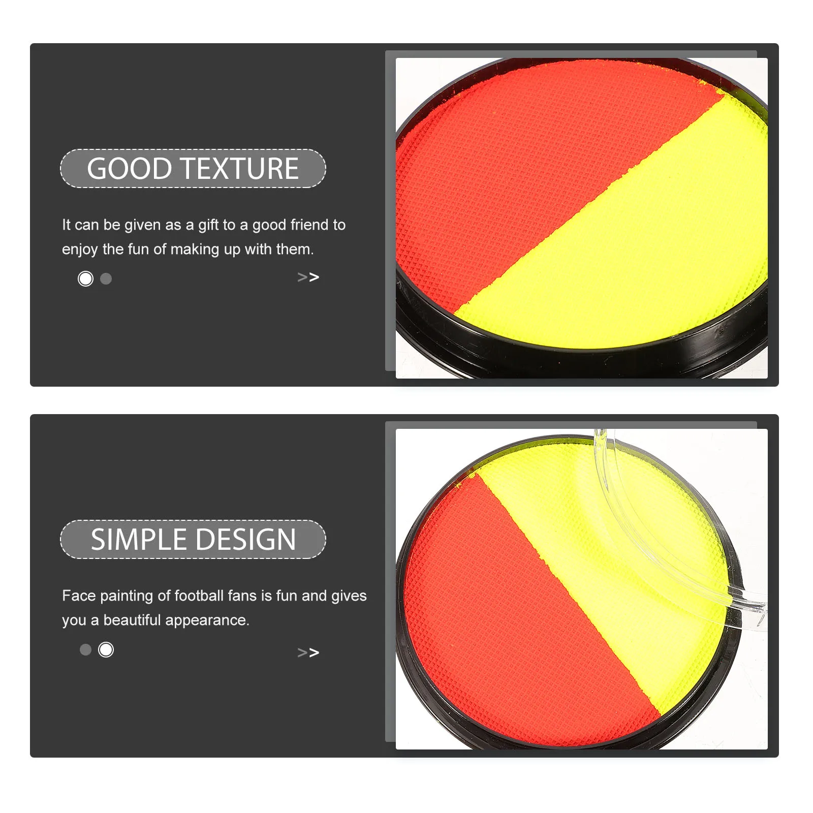 

Water-Soluble Face Paint Body Paint Pigment Bright Colors Fast Dry Creative Face Painting for Halloween Football Festival Body