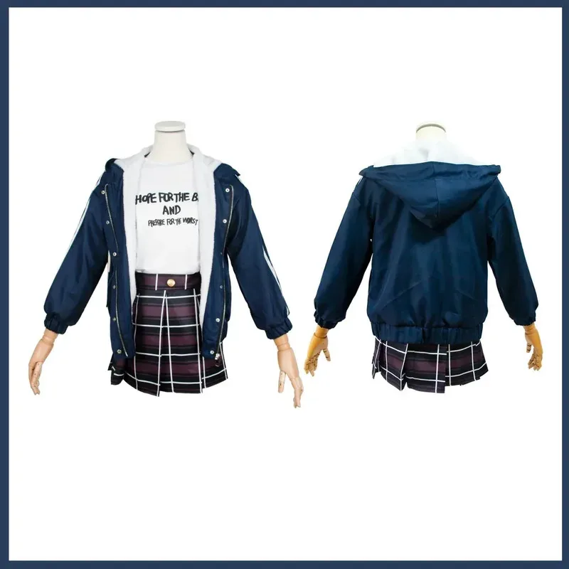 أنيمي الفتيات الفرقة صرخة Iseri نينا تأثيري حلي Togenashi Togeari Togetoge معطف الشتاء تنورة شعر مستعار امرأة Kawaii عيد الميلاد البدلة ؛ 2' #3