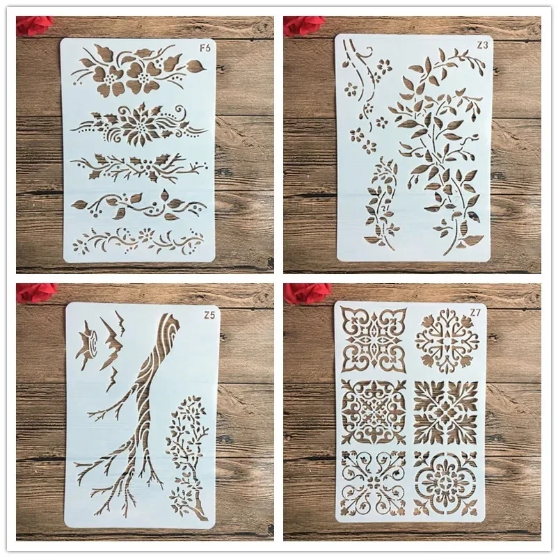 26*18cm Flowers Stencils  DIY Craft Layering Stencils For Walls Painting Scrapbooking Stamping Stamp Album Decorative