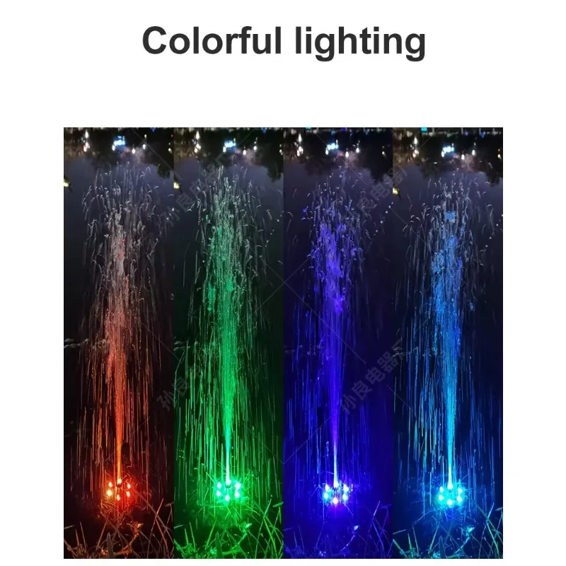Swimming Pool Spa Pool Outdoor Garden Villa Hotel Courtyard Light Emitting Diode Colorful Water Floating Fountain Light