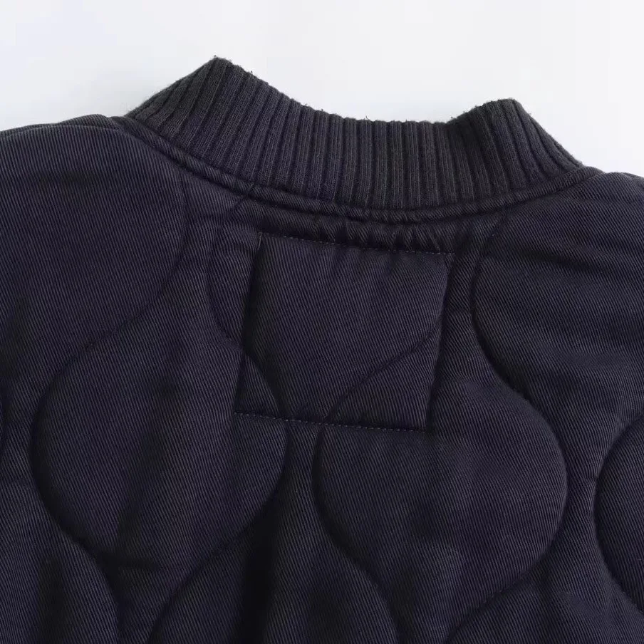 Femmes Faionable polyvalent ample coton Jaet H050 Street Sle Long Sve longueur régulière printemps saison tenue décontracté