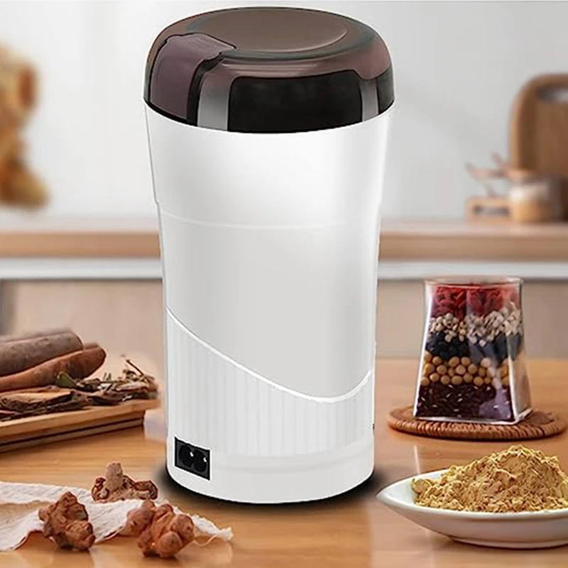 Elektryczny młynek do kawy waniliowej, wielofunkcyjny młynek do ziarna kawy orzechów ziarna orzeszków ziemnych (wtyczka)