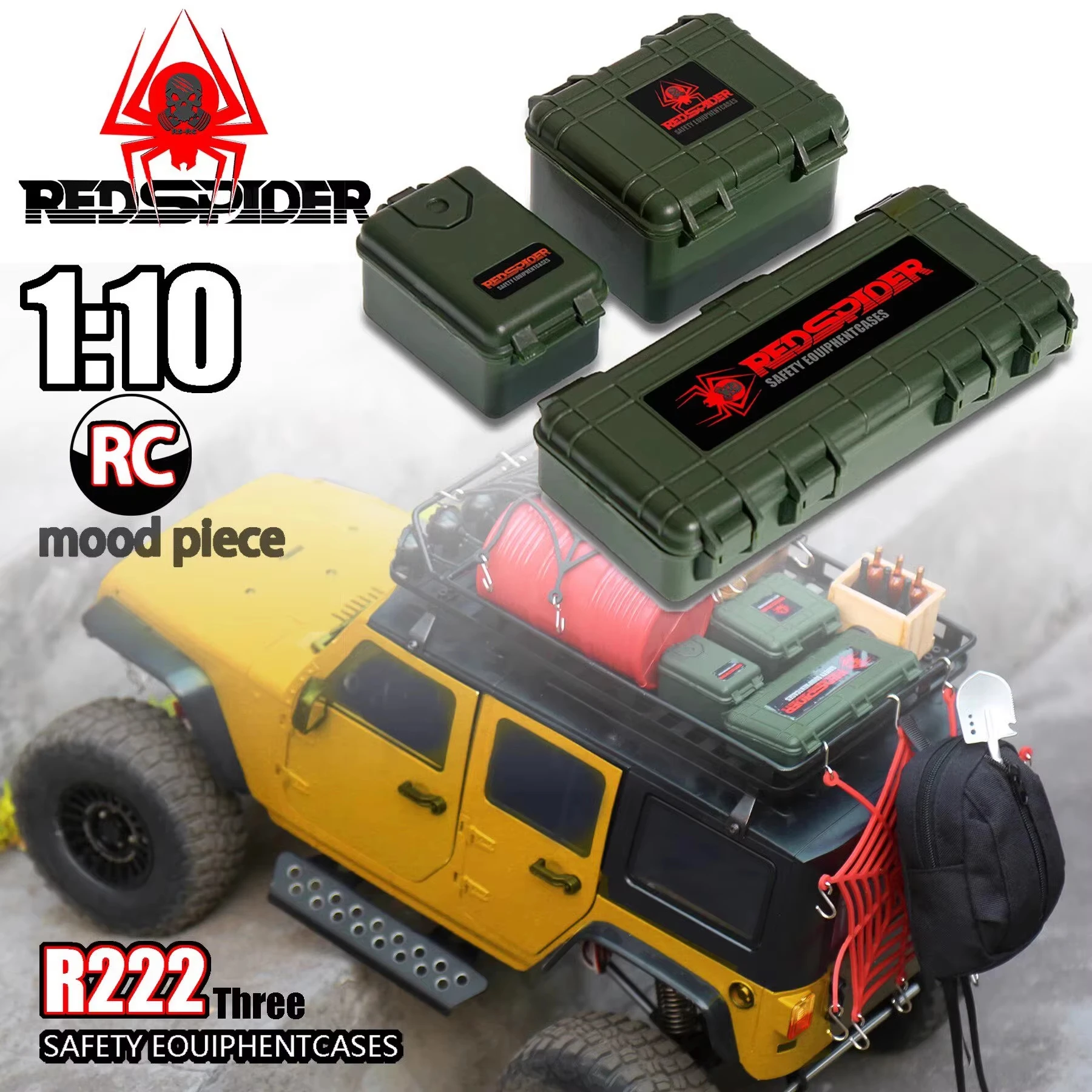 3PCS 1:10 Decor Accessories Plastic Storage Box for Axial SCX10 TRX4 TRX6 D90 Tamiya CC01 Car Truck Screw Box