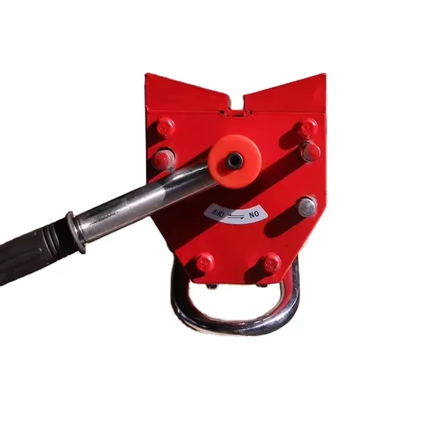 Round Suction Cup 400kg to 3000kg V Type Magnetic Lifter for Round Metal Steel Plate Permanent Magnet Lifting Equipment Tool