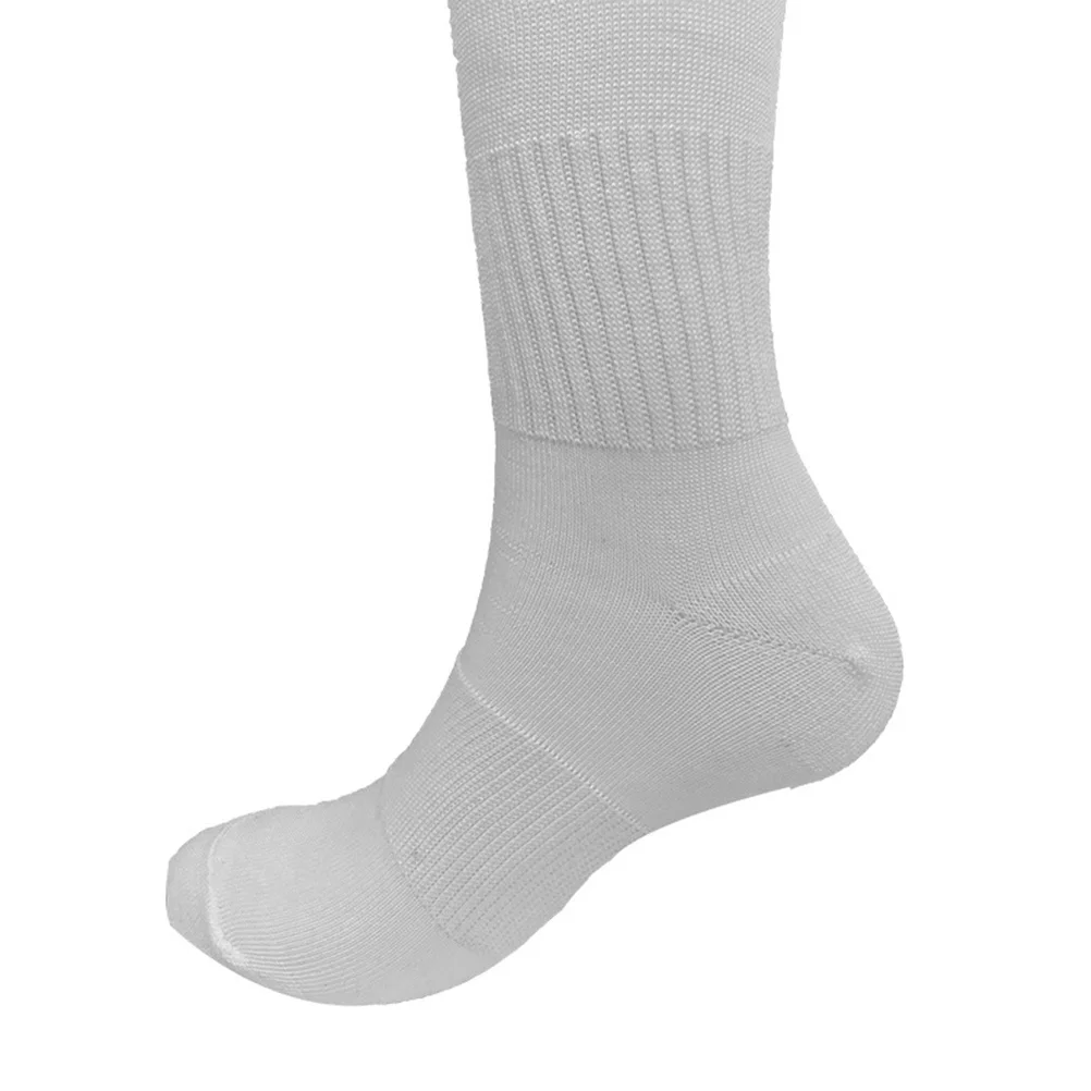 جوارب قطنية كاجوال للبالغين، جوارب كرة قدم سادة فوق الركبة للرجال والأولاد، معدات أساسية لتدريب كرة القدم