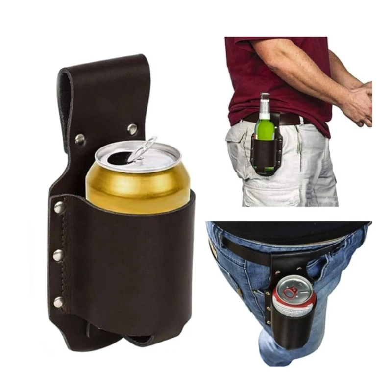 

Holster Portable Bottle Waist Beer Belt Bag Handy Wine Bottles Beverage Can Holder Beer Belt Bag Beer Bottle Handy