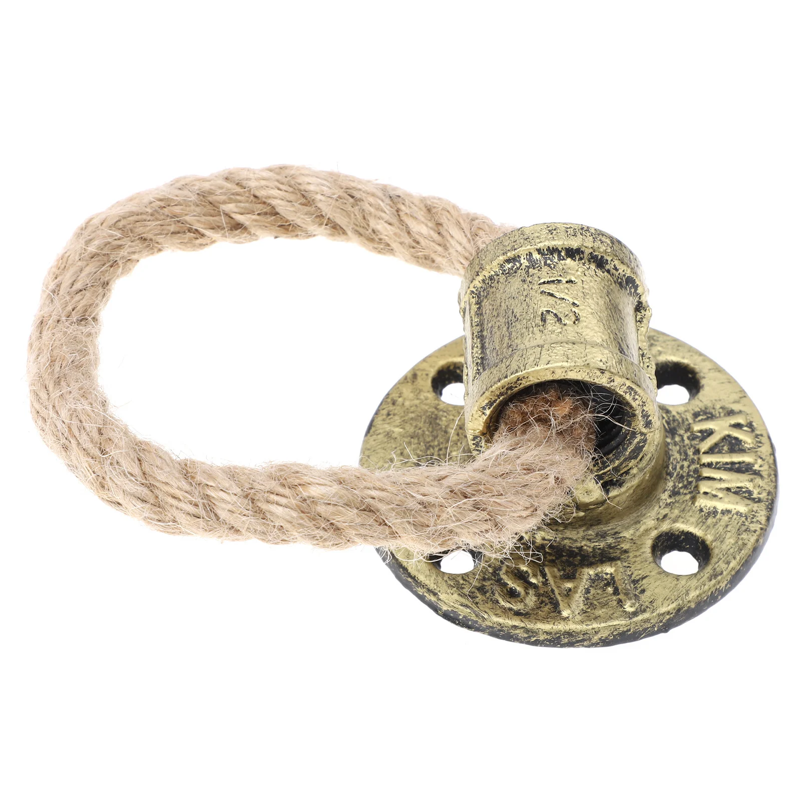 

Cabinet Dresser Ring Handle Rustic Rope Knob Furniture Pull Handle Drawer Cupboard Door Knob Bronze Finish Durable Easy