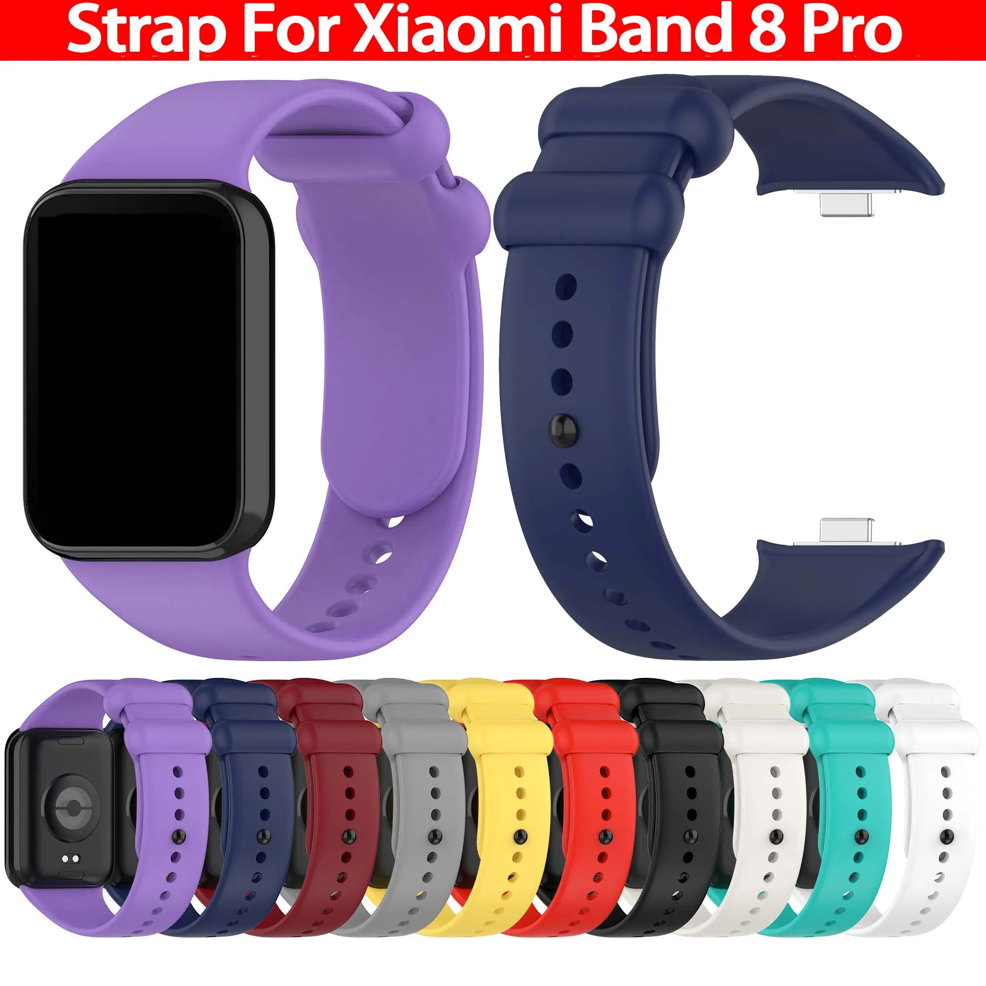 Weiches Silikonarmband für Xiaomi Mi Band 8 Pro/9 Pro, Sportarmband für Xiaomi Redmi Watch 4, Ersatzarmband