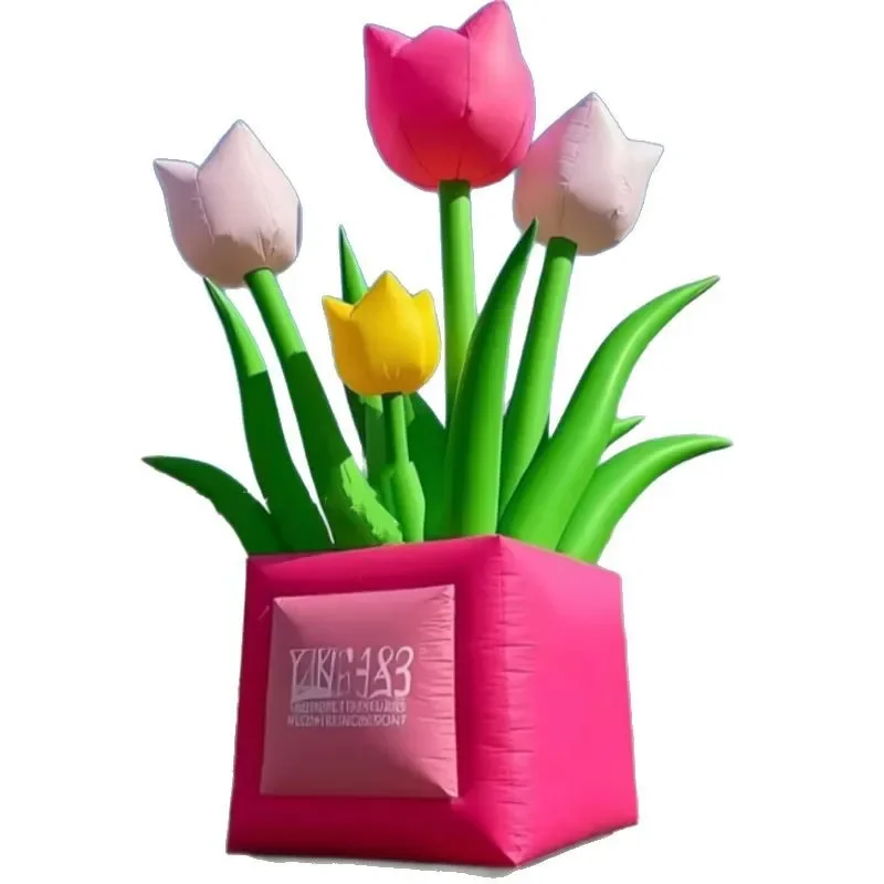 

pots, air model outdoor, large spring and summer decorative scenic spots, flower landscaping, creative Meichen Music Festival