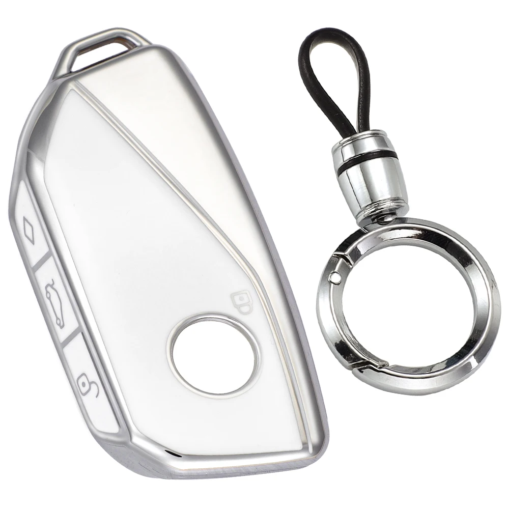 Autoschlüssel-Hülle Passend für BMW M Sport 5 7 Serie 2024-2026 IX I4 2022-2026 Stoßfeste TPU Smart Key Schutzhülle für G60 G70 – Detail 19