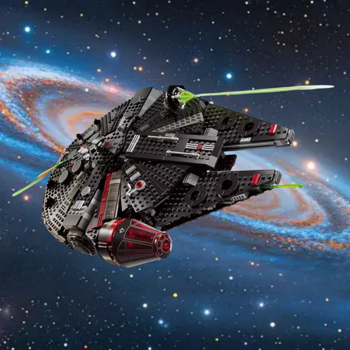 

Новая модель черного космического корабля MOC, домашний декор, строительные кирпичи, праздничный подарок для мальчика