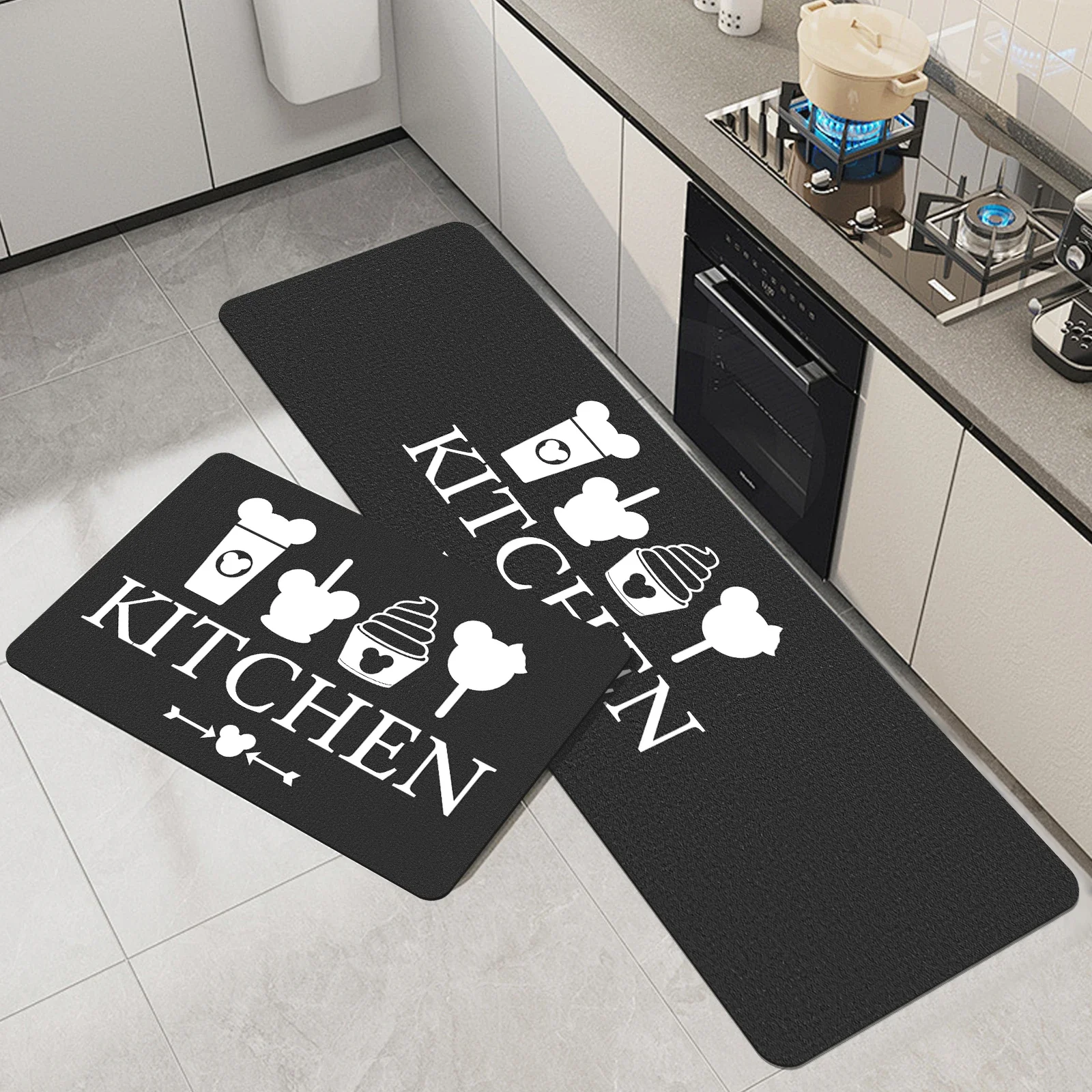 

Kitchen Floor Mat Bedroom Living Room Long Bedside Area Rug Hallway Soft Washable Carpet Anti Slip Bathroom Entrance Doormat