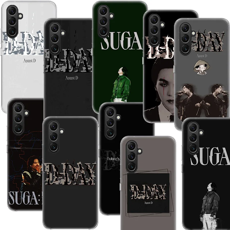 D-DAYs SUGA Phone Case Samsung A05S A15 A25 A35 A55 A04S A14 A24 A34 A54 Galaxy Note 20 Ultra 10 Lite 9 8 A6 A7 A8 A9 Plus Capa