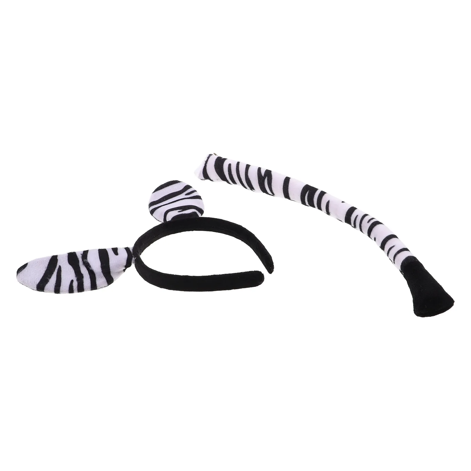 

1 комплект, аксессуары для костюма зебры, повязка на голову с ушками зебры, хвост, ролевая игра, сценический костюм животного, повязки на голову с животными в виде зоопарка для взрослых
