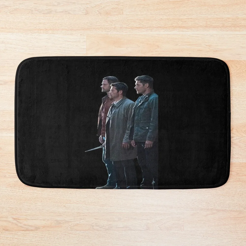

Supernatural Dean Sam Castiel Bath Mat Set For Bathroom Hallways Mat
