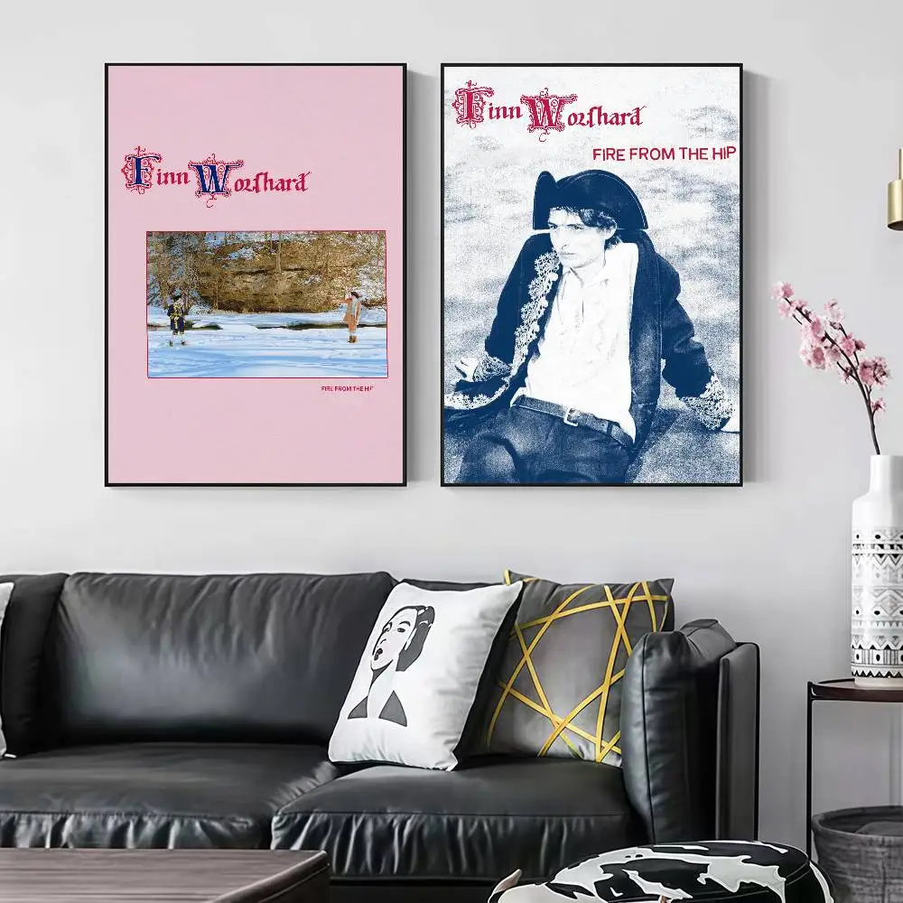 F-Finn W-Wolfhard Fire From The Hip Peelable Self-adhesive Poster Stickers Are Suitable For Frameless Wall Decoration In A Room