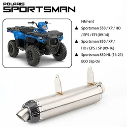 Motorcycle ATV exhaust Slip-On Exhaust for Polaris Sportsman XP/HL 550 /850/1000 sportsman exhaust system with DB killer