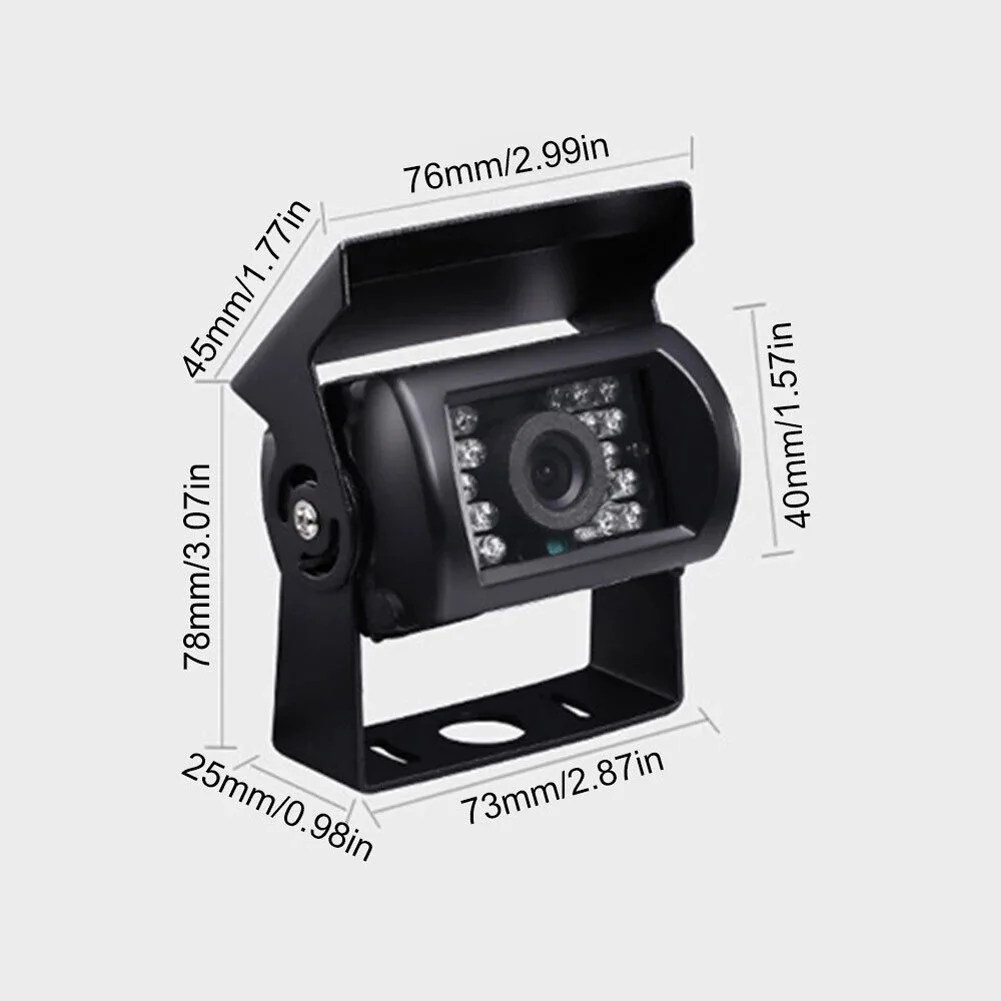 4Pin Reverse Camera Reversing Truck Waterproof 12-24V 420 TV Line 782*628 Heavy Duty IR Rear View Parking Assistance