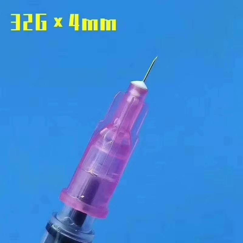 32G 4mm 6mm needle Piercing Transparent Syringe Injection glue Clear Tip Cap ForPharmaceutical injection needle