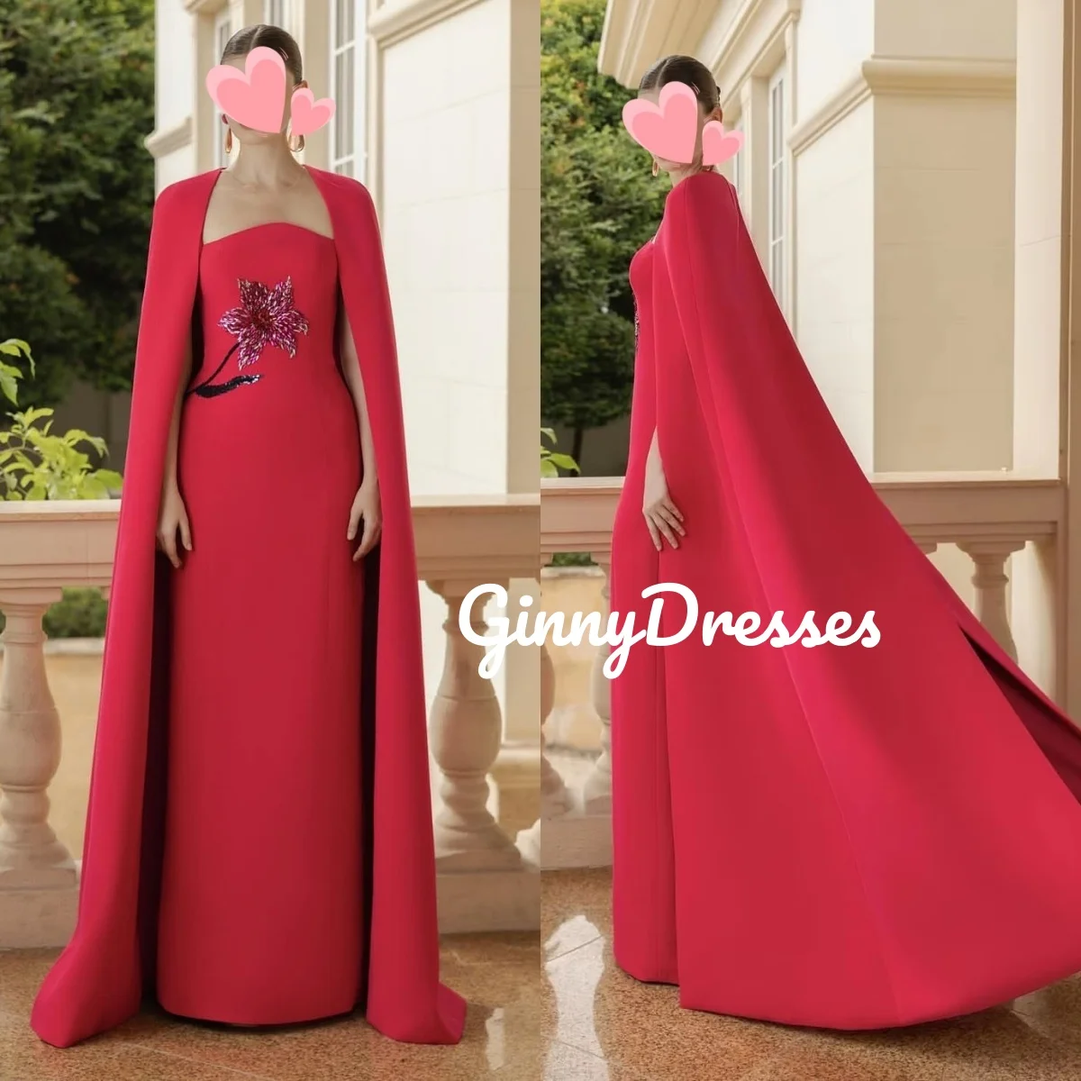 

Party Dresses Column Customize Evening Dress Square Neckline Floor-Length Beadings Zipper Up Cap Straps Birthday Dresses Luxury