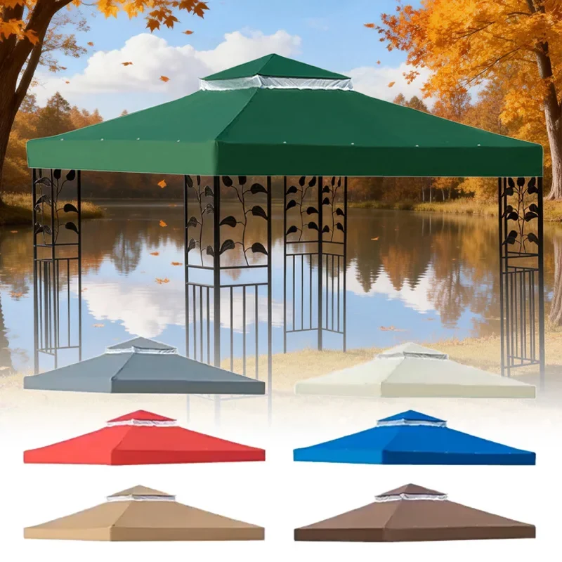 Waterproof Outdoor Tent Garden Camping Awning Tent Shelter Canopy Top Roof Sun Shadow Cover Gazebos Patio Garden Buildings