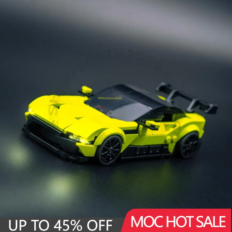 

338 шт. MOC, серия Speed Hypercar, модель суперкара, строительный блок, кирпич, креативная технология, сборная игрушка, подарок на день рождения