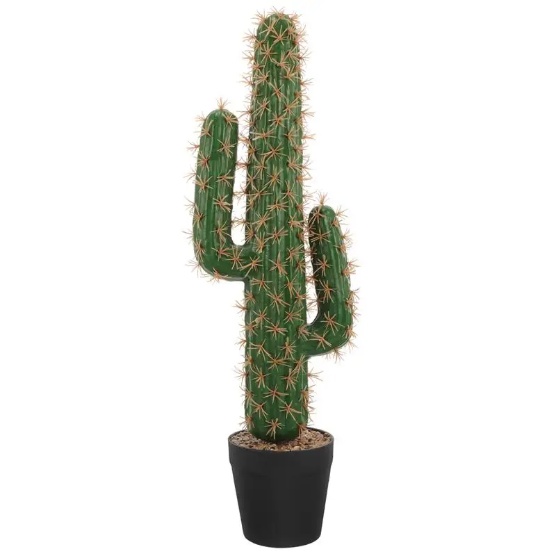 

Fake Flower Cactus Decor Plant Faux Large Succulents Model Artificial Succulent Saguaro Figurine Simulation Cactus Potted Bonsai