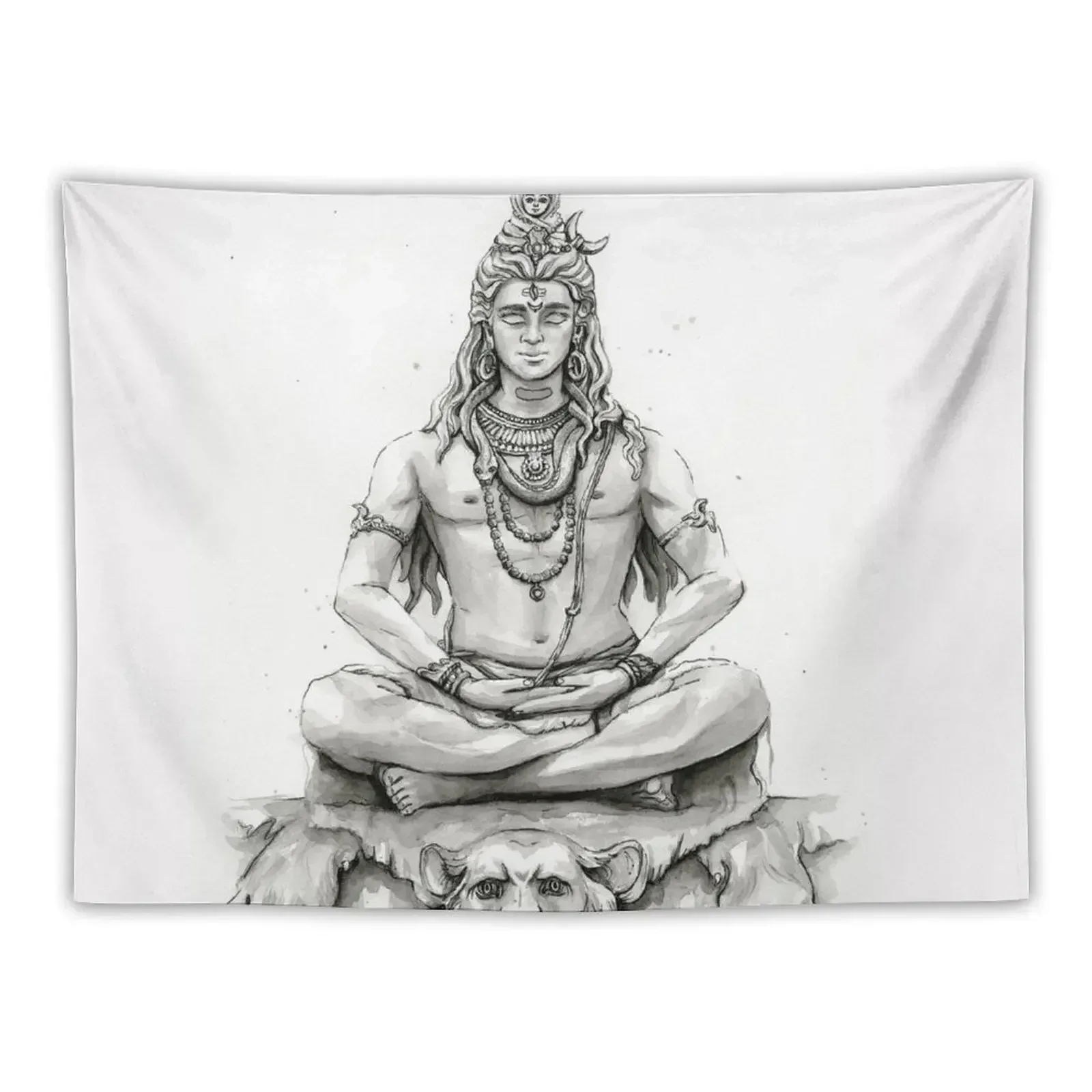 Shiva Portrait Tapestry Decor For Room Wall Decor Wall Hanging Wall House Decoration Tapestry