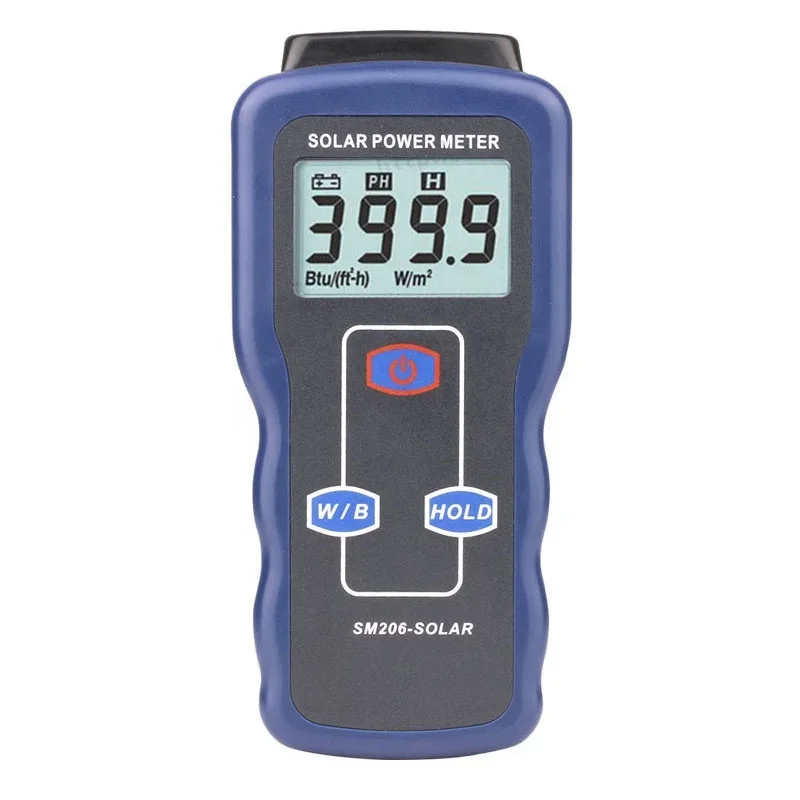 SM206 Mini Solar Lipo Charger Panel Solar Radiation Tester 0.1-1999 Solar Lux Power Meter