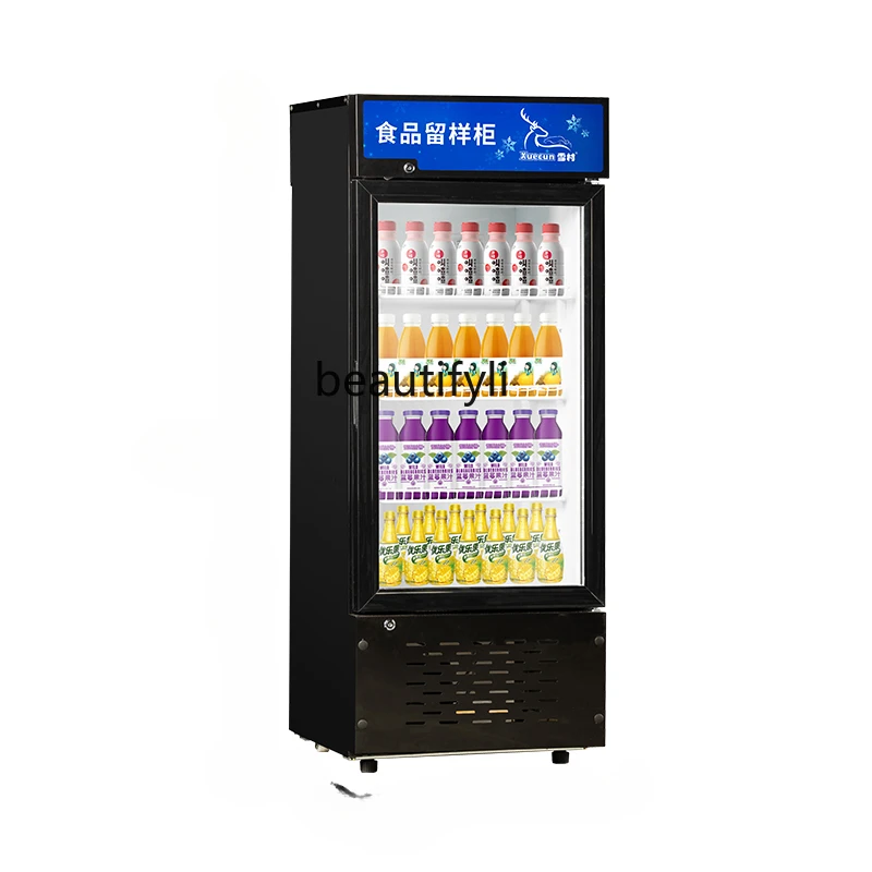 Food Sample Cabinet Fresh Cabinet Vertical Beverage Display Freezer Single Door Refrigerator