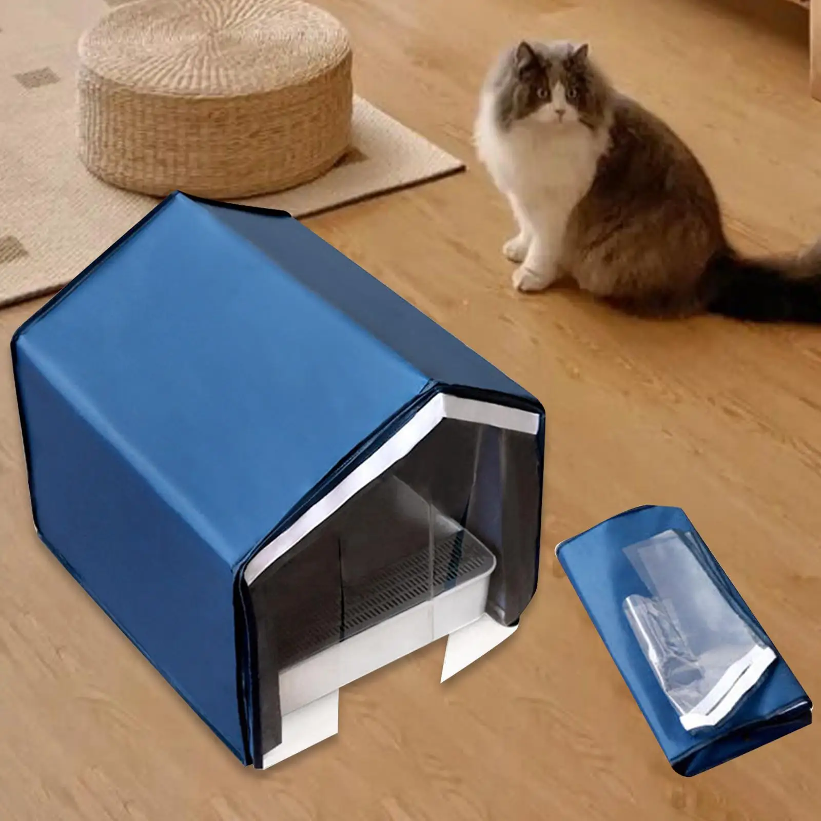 Cat Litter Box Cover Easy Cleaning and Care Top Closed Cover for Small Dogs