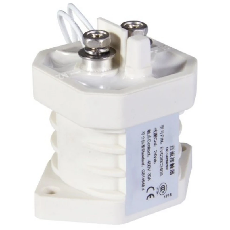 

Высоковольтное 250-900Vdc контакторное реле 30A DC высоковольтное электрическое управление EVQ30E12DA
