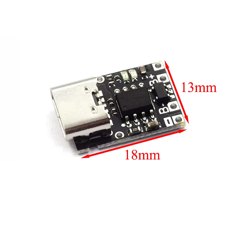 Type-C USB TP4057 1A بطارية ليثيوم شحن لوح حماية وحدة بطارية بوليمر أكثر من TP4056 مع حماية درجة الحرارة